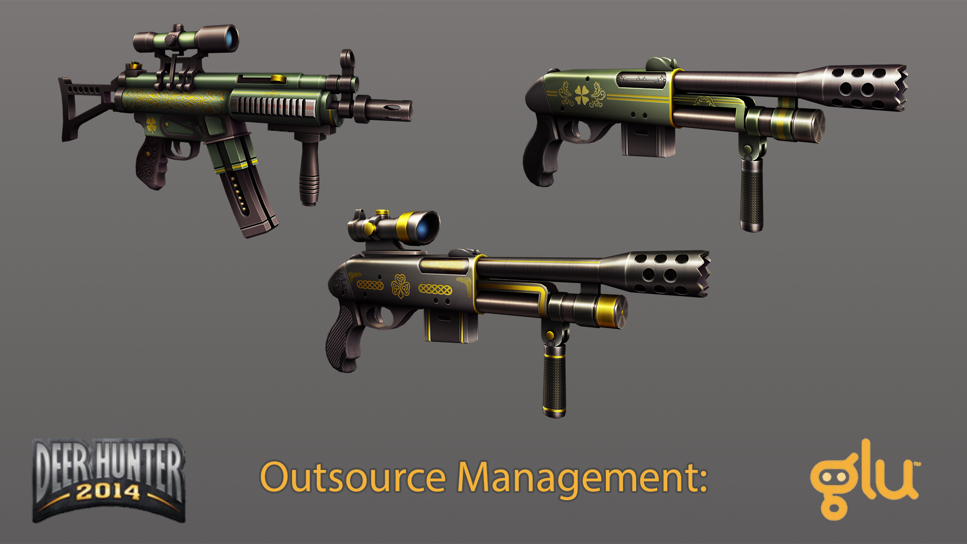 St. Patrick's weapon set, Deer Hunter 2014 outsource management